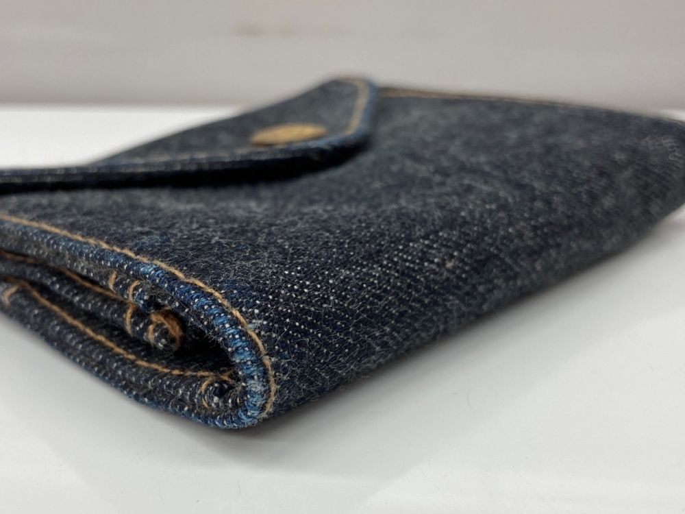 ダブルアールエル RRL INDIGO DENIM BILLFOLD WALLET インディゴ