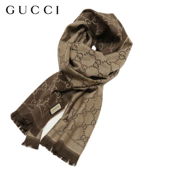 グッチ GUCCI マフラー scarf ラッピング可能 【即日発送】 ウール