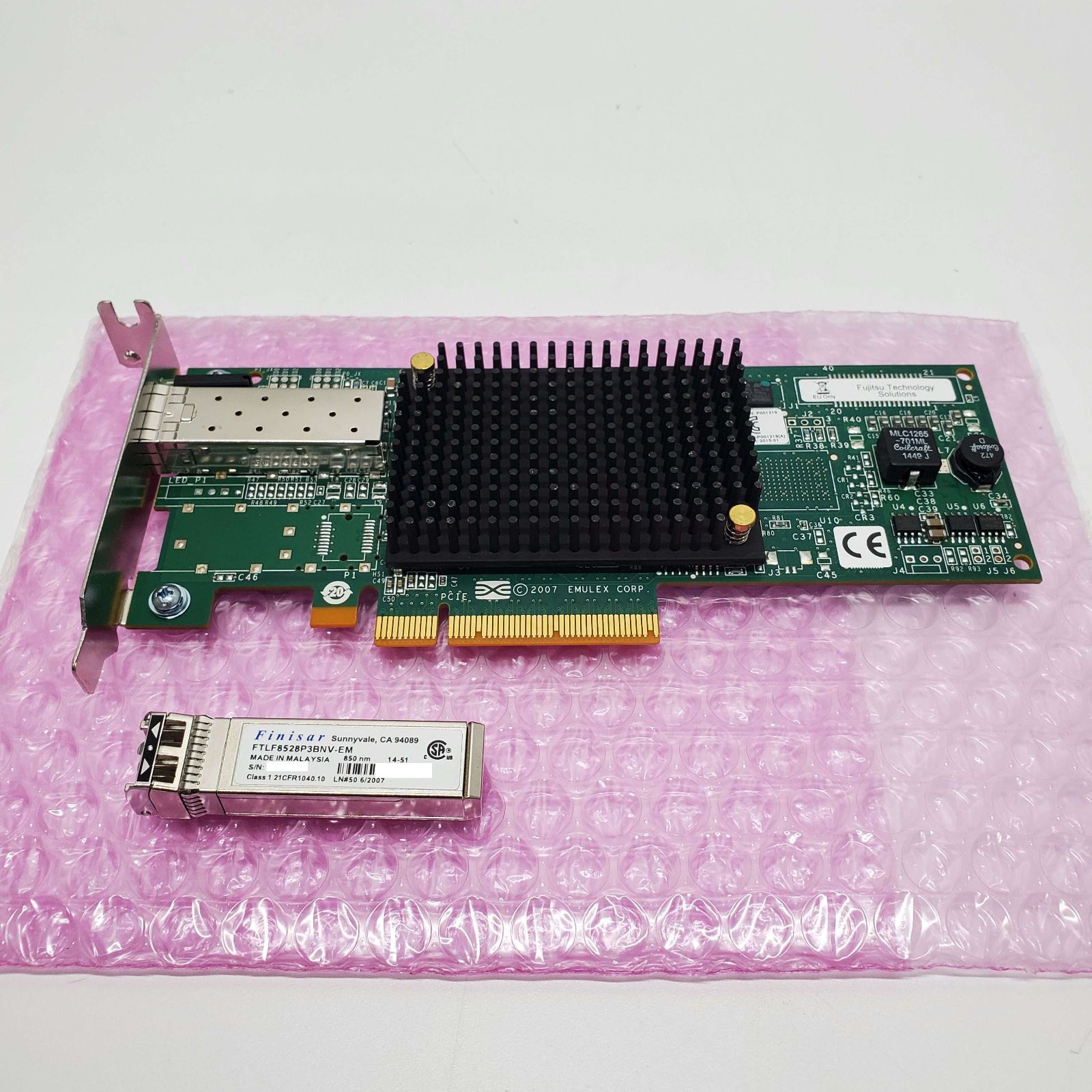 Fujitsu 富士通 純正品 LPE1250 (Emulex) ファイバーチャネル(FC)カード 8Gbps PCI-E ロープロファイル -  メルカリ