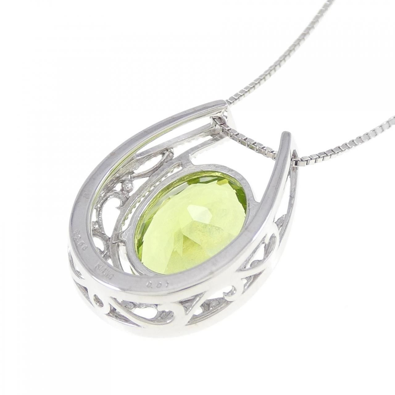 K14WG/K10WG ペリドット ネックレス 2.56CT - メルカリ 