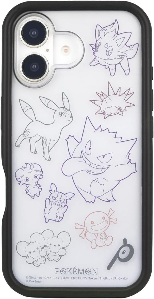 iPhone16 ケース カバー ポケモン ポケットモンスター プランプフレームケース POKE-938 【メール便発送商品】 pz-gr010