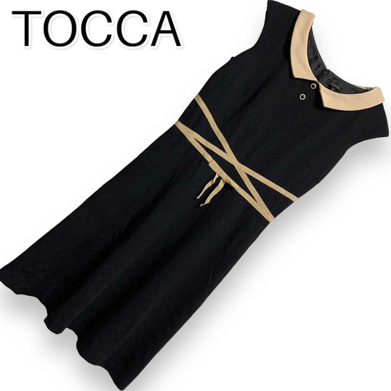 TOCCA トッカ ノースリーブワンピース ブラック レディース Size0 Sサイズ  347710