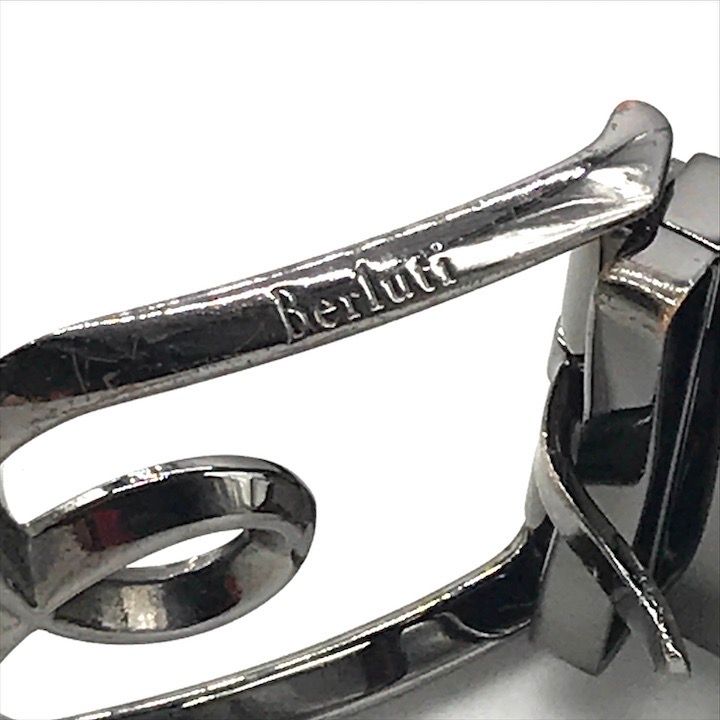 良品 BERLUTI ベルルッティ カリグラフィー レザー メンズ ベルト ブラック シルバー k2597 良品 BERLUTI ベルルッティ カリグラフィー レザー メンズ ベルト