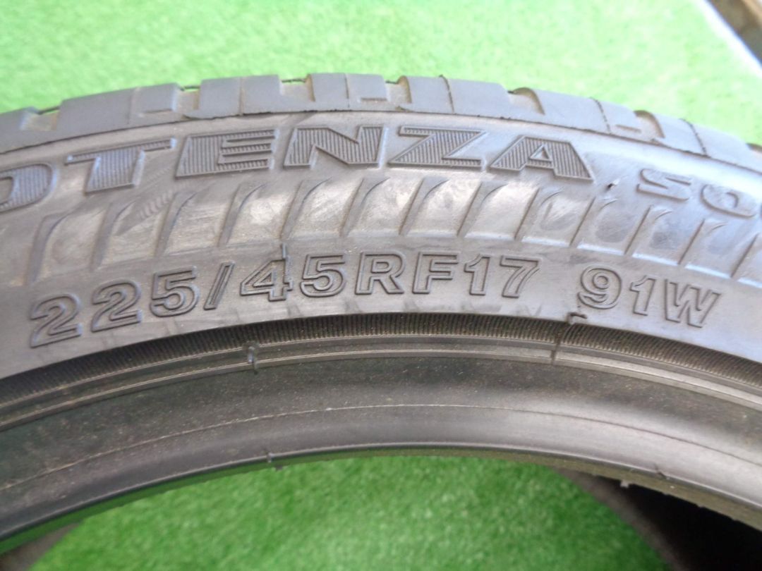 ブリヂストン　ポテンザS001　RFT　ランフラットタイヤ　新品未使用　225/45R17　17インチ　4本セット　神奈川県