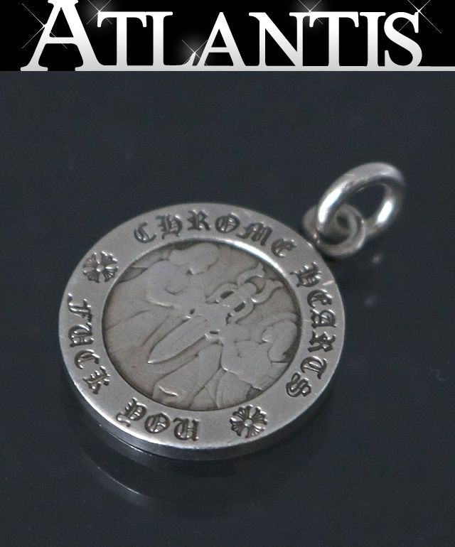 クロムハーツ BSフレアチャーム ネックレス トップ クロス シ