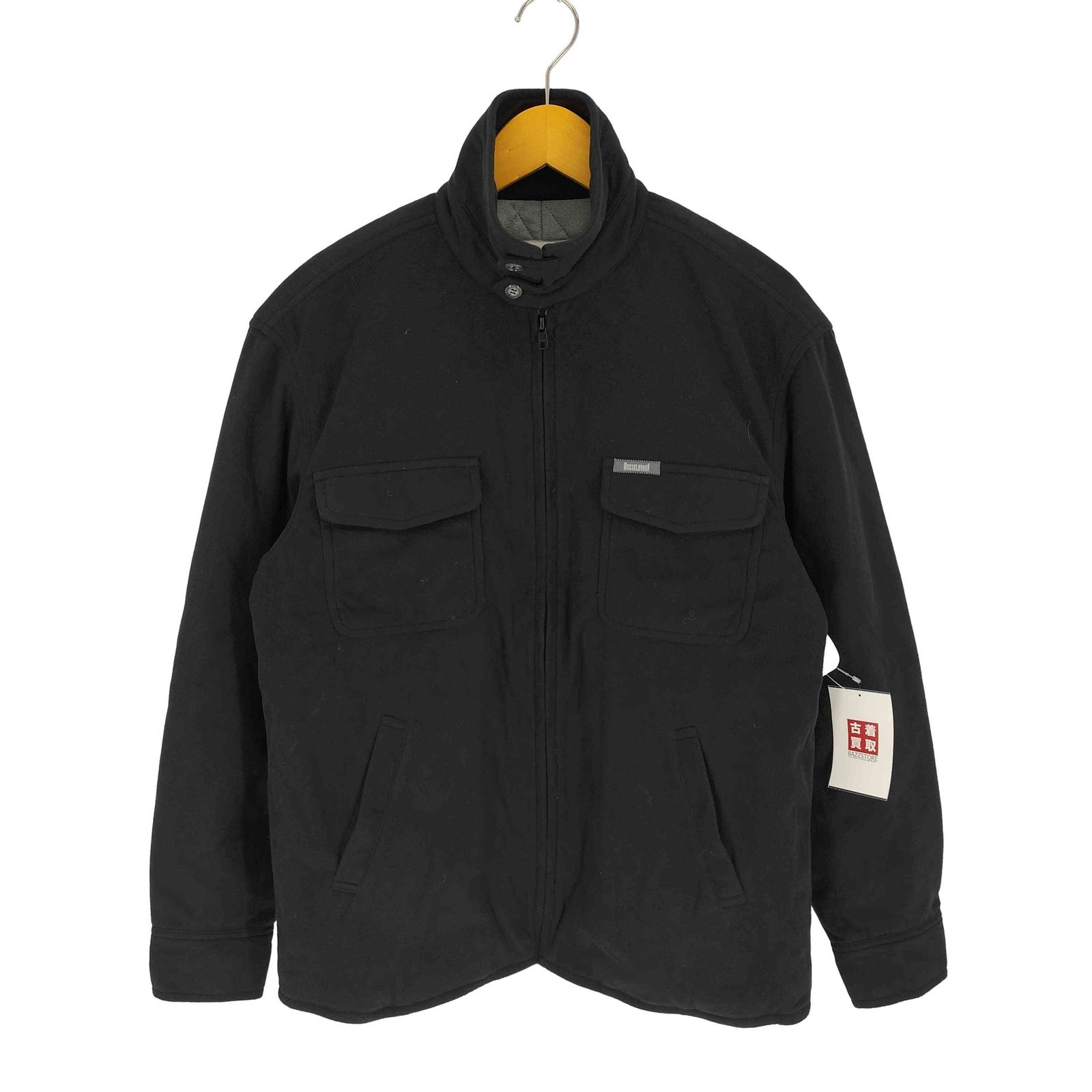 ユーズドフルギ USED古着 MUSSELBURGH 裏地 キルティング チンストラップ フラップポケット フリース ポリ シャツ ジャケット メンズ JPN：M 