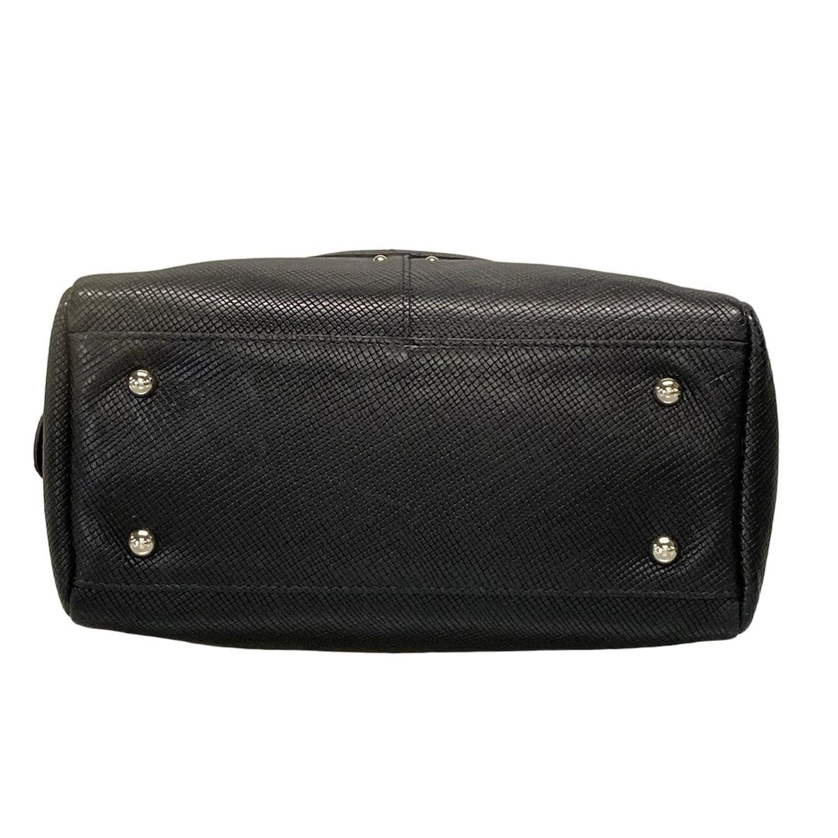 LONGCHAMP(ロンシャン) ハンドバッグ クアドリ 黒 レザー - メルカリ 