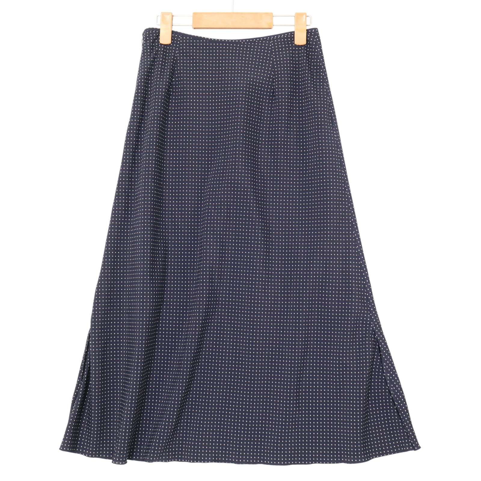 IENA イエナ 春夏☆ ドット柄 フレア スカート ミモレ丈 Sz.36