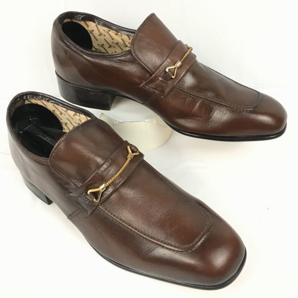 80s-90s?Vintage Jarman|ジャーマン ビットモカシン|ビジネスシューズ ダークブラウン|焦げ茶 サイズ26.5-27.0程度|men s 管NO.ZE-184<sale>