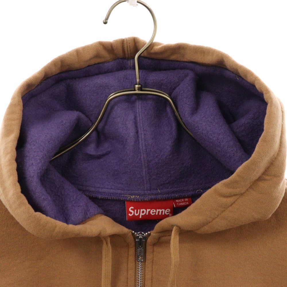 SUPREME (シュプリーム) 18SS Small Box Logo Contrast Zip Up Hooded  