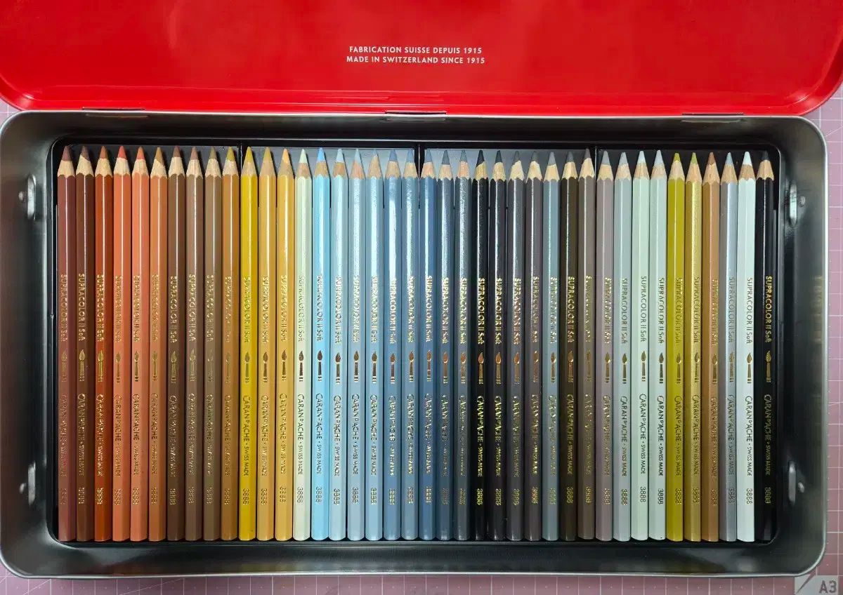 未開封】 カランダッシュ スプラカラーソフト 40色 水溶性 色鉛筆 画材