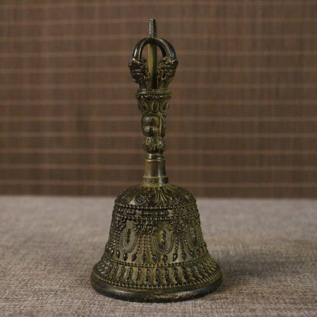 銅製 法器 三清三叉太極八卦鈴 手揺鈴 開運 風水 招財 置物 工芸品 銅製 法器 三清三叉太極八卦鈴 手揺鈴 開運 風水 招財 置物 工芸