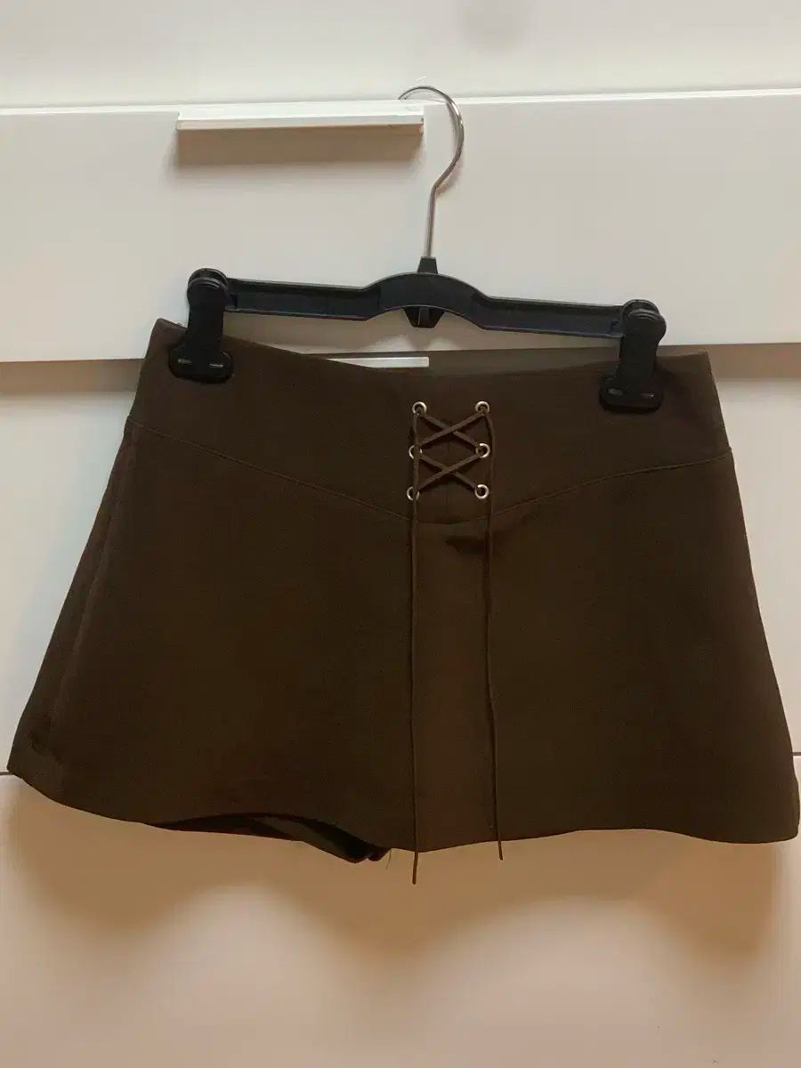 TANNAT コルセット シャーリング スカート ブラウン S ウォニョン WONYOUNG チャンウォニョン 着用