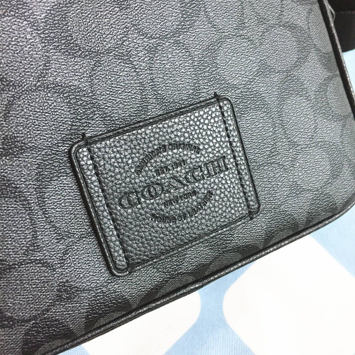 ☆新品☆コーチ/COACH バッグ C6080 チャコール×ブラック ボディー