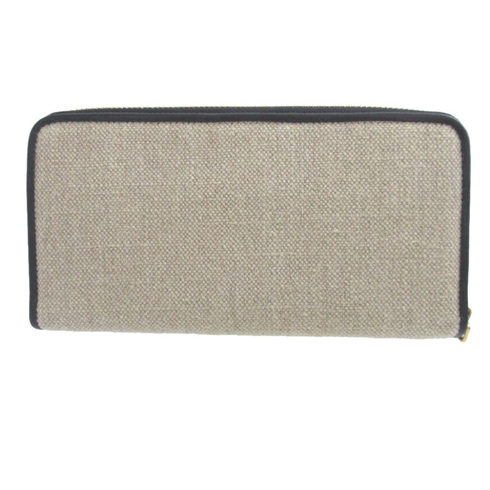 美品 ロエベ アマソナ キャンバス レザー ベージュ ブラック 黒  