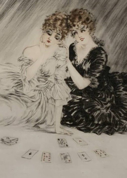 ルイ イカール 成功 銅版画 エッチング 1923年 Louis Icart フランス美人画巨匠 直筆サイン R7-0164me