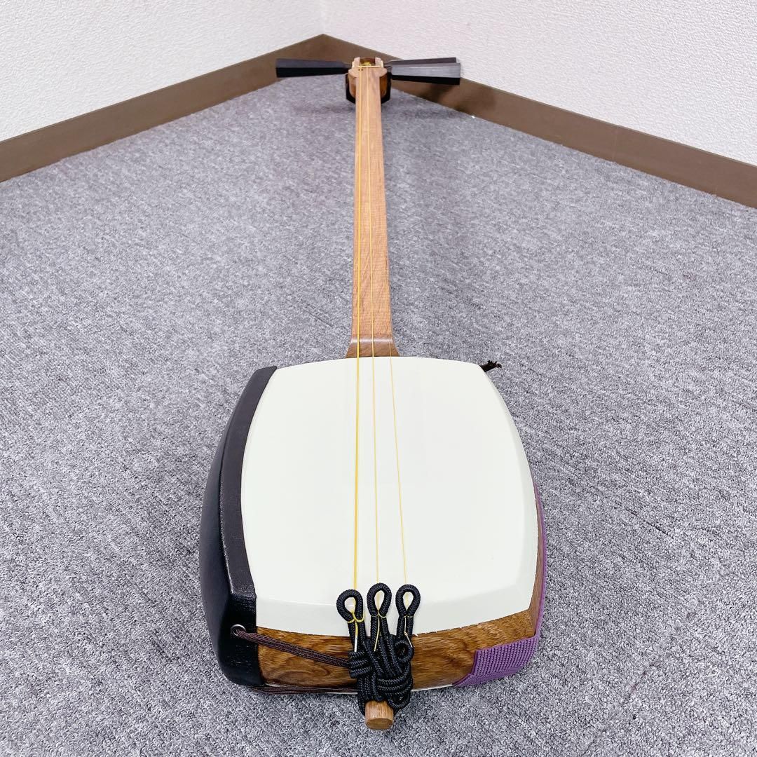 津軽三味線 延棹 花梨 丸打胴 和楽器 東さわり 太棹 - メルカリ