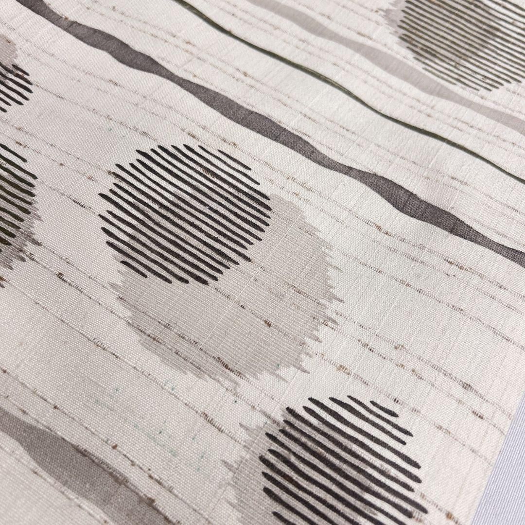 ☆ 作り帯 付け帯 袋帯 一期一会 飛翔鶴 波模様 生成色 金彩 O-4805 作り帯 付け帯 袋帯 一期一会 飛翔鶴 波模様 生成色 金彩 O-4805