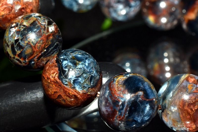 １点物 嵐の石 高品質 ピーターサイト 12.5mm ブレスレット パワーストーン 天然石 _MA8665