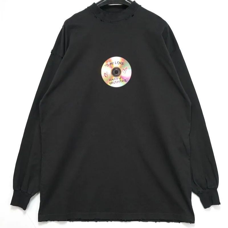 BALENCIAGA バレンシアガ TO MY LOVE VALENTINE CD LS T-shirt logo