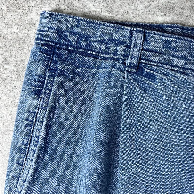 90s DOCKERS 1タック デニム スラックス パンツ 32 30 / 90年代