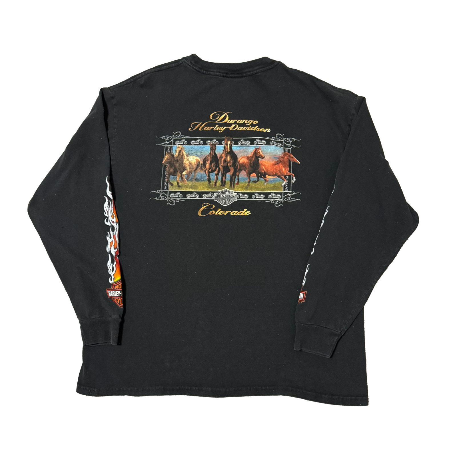 Harley Davidson ロンT ファイヤー フレイムパターン 【公式通販】