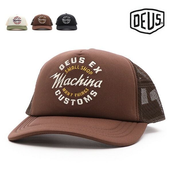 SALE 人気 Deus ex machina デウス エクス マキナ AMPED CIRCLE TRUCKER メッシュ キャップ 選べる3色 送料無料