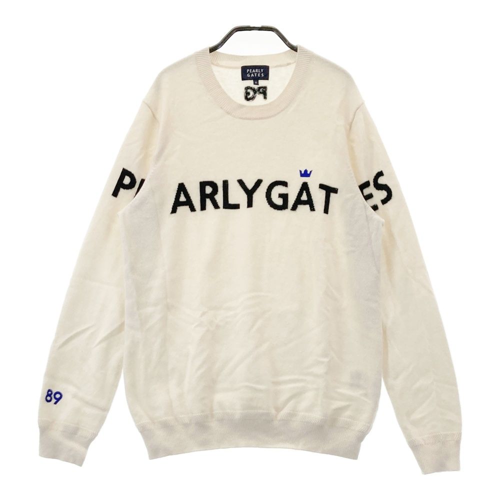 サイズ：5 PEARLY GATES パーリーゲイツ カシミヤ ニットセーター ロゴ