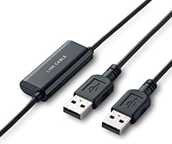 エレコム リンクケーブル PC自動切替器 引越し等のデータ移行に  ブラック UC-TV3BK