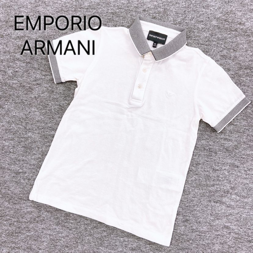 EMPORIO ARMANI   アルマーニ　ポロシャツ　半袖　白　ホワイト