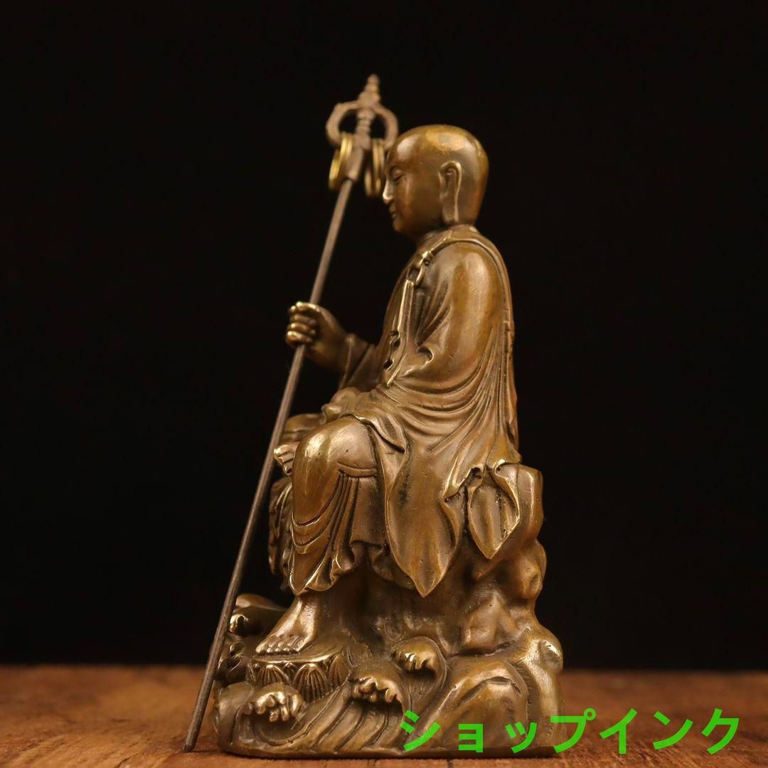 地蔵 菩薩 観音 銅製 仏像 彫刻 置物 開運 風水 鎮宅辟邪 - メルカリ