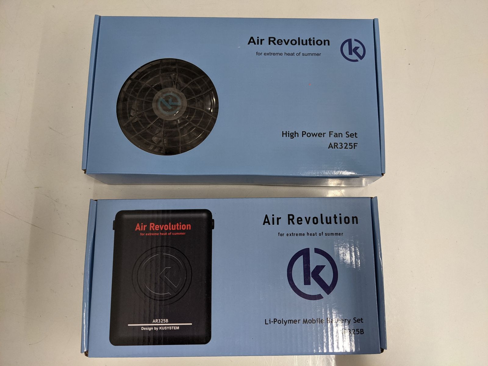 未使用☆Air Revolutionn AR123 空調服 ベスト+ハイパワーファン+バッテリーセット - メルカリ