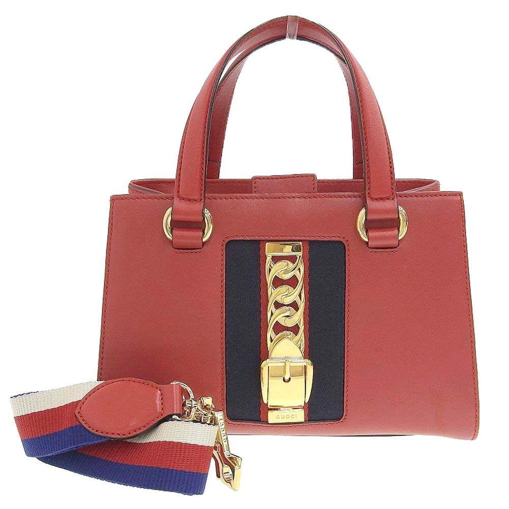 GUCCI グッチ 銀座店限定 シルヴィ ハンドバッグ GUCCI グッチ シルヴィー ハンドバッグ ショルダーバッグ 2WAY