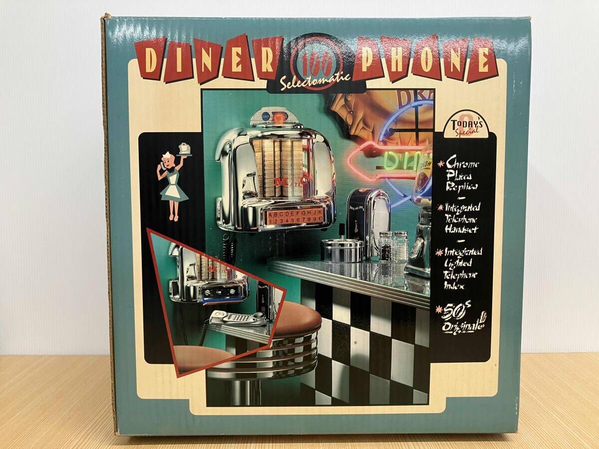 ジャンク 田08 DINER PHONE 電話機 JUKE BOX ダイナー ジューク ボックス 50s USA アメリカン