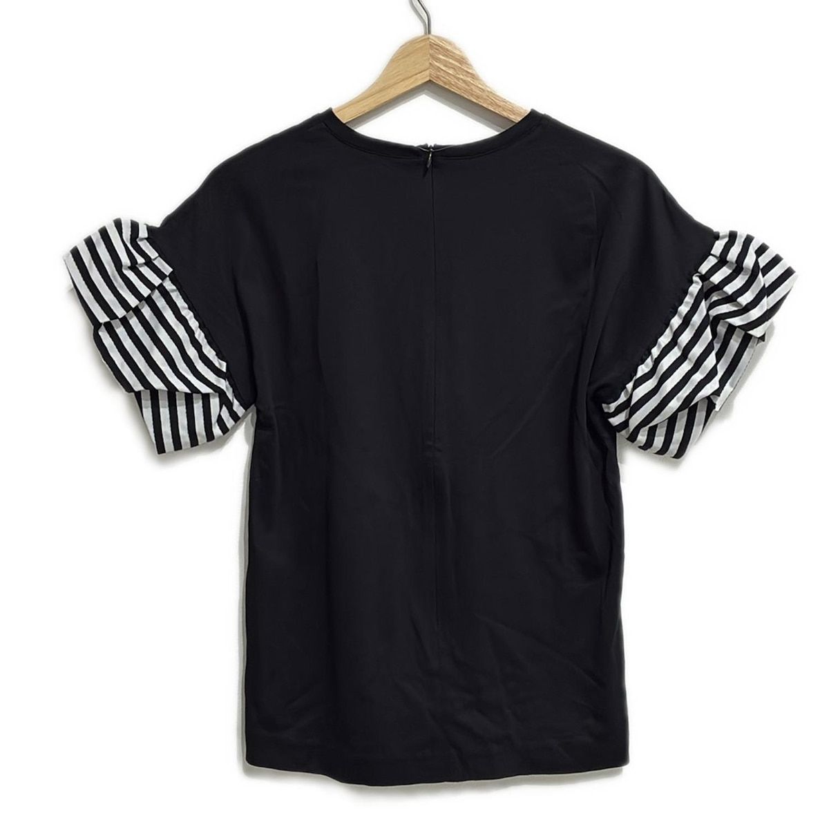 【サイズ38】BORDERS at BALCONY SLEEVE TEE BORDERS at BALCONY(ボーダーズアットバルコニー) PUFF SLEEVE
