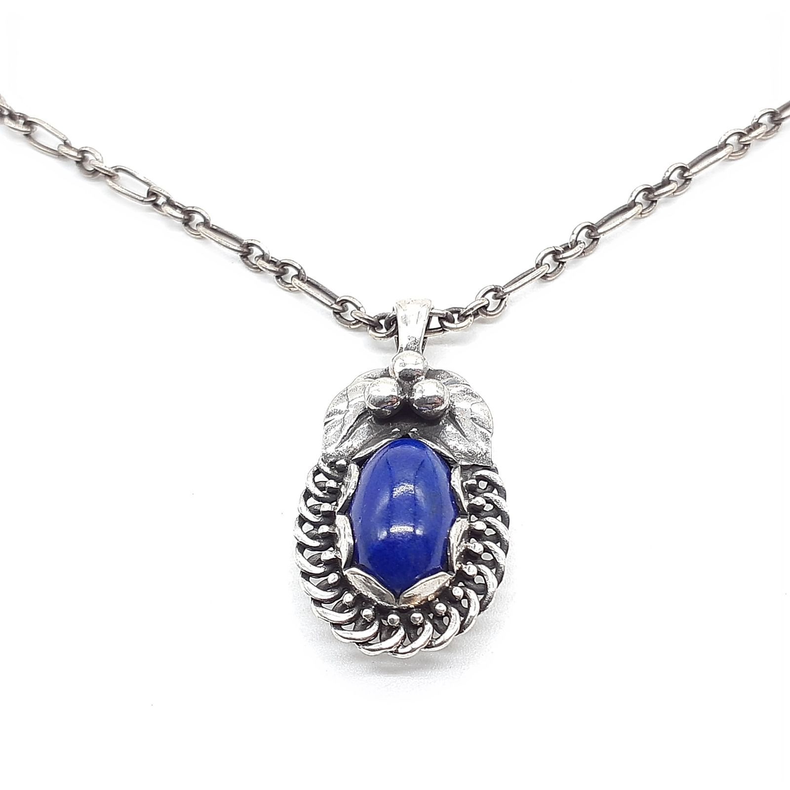 美品✨ジョージジェンセン 1992 ヘリテージ イヤーペンダント シルバー925 GEORG JENSEN ジョージジェンセン SILVER シルバー ネックレス