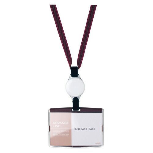 ソニック IDハードケース＆リールストラップ AL-894-BR