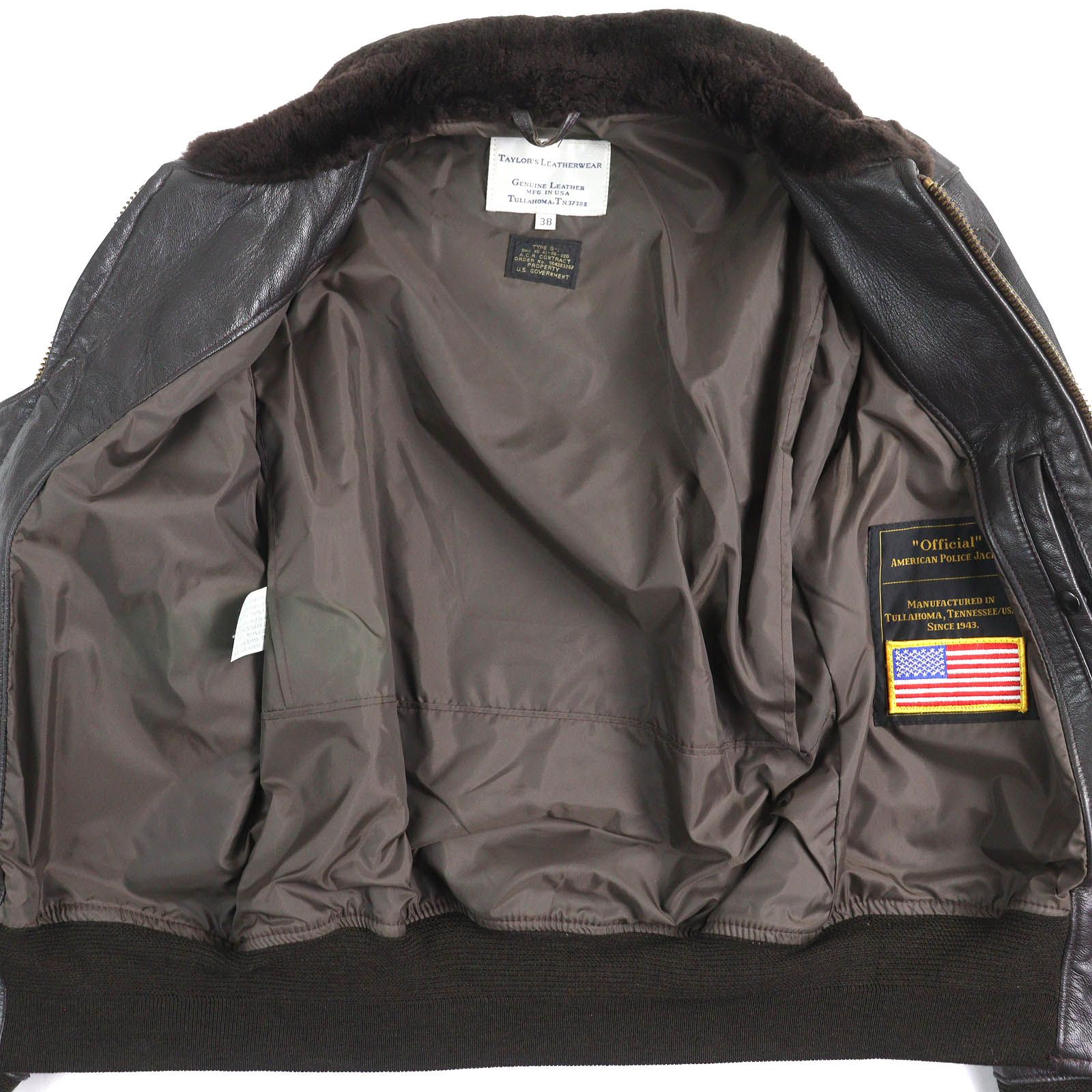 美品△Taylors Leatherwear テイラーズレザーウェア G-1 ゴートスキン  