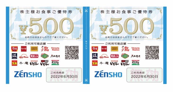 ゼンショー ココス すき家 bigboy なか卯 株主優待券 9000円 ゼンショー ココス すき家 bigboy なか卯 株主優待券 9000円