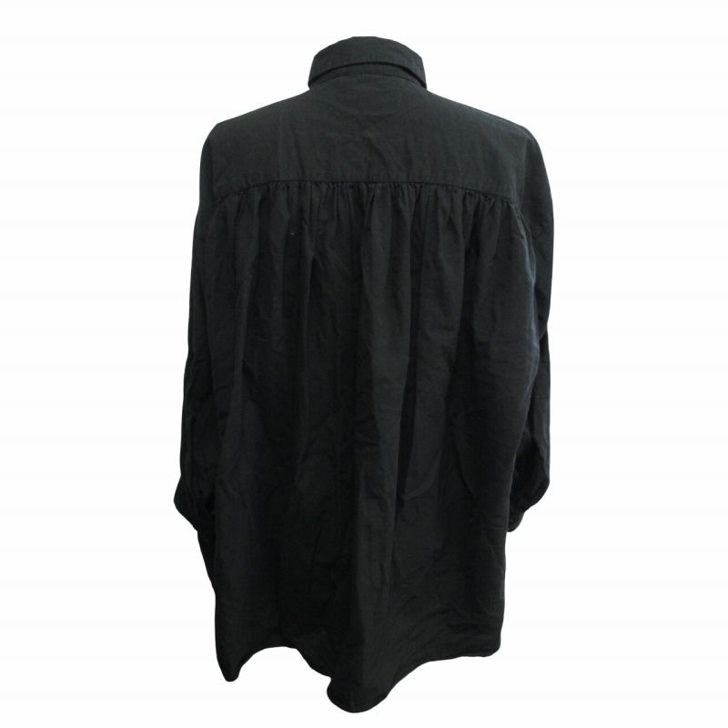 KIJI◆長袖ブラウス/1/コットン/BLK/BBZ1002204A0001 カットジャガードショート丈ブラウス｜BIGI online store - ビギ
