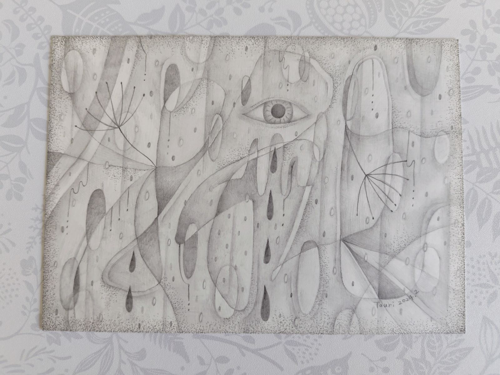 絵画 庭30 2Lサイズ 原画 額縁なし 絵画 庭30 貼れれ 2Lサイズ 原画