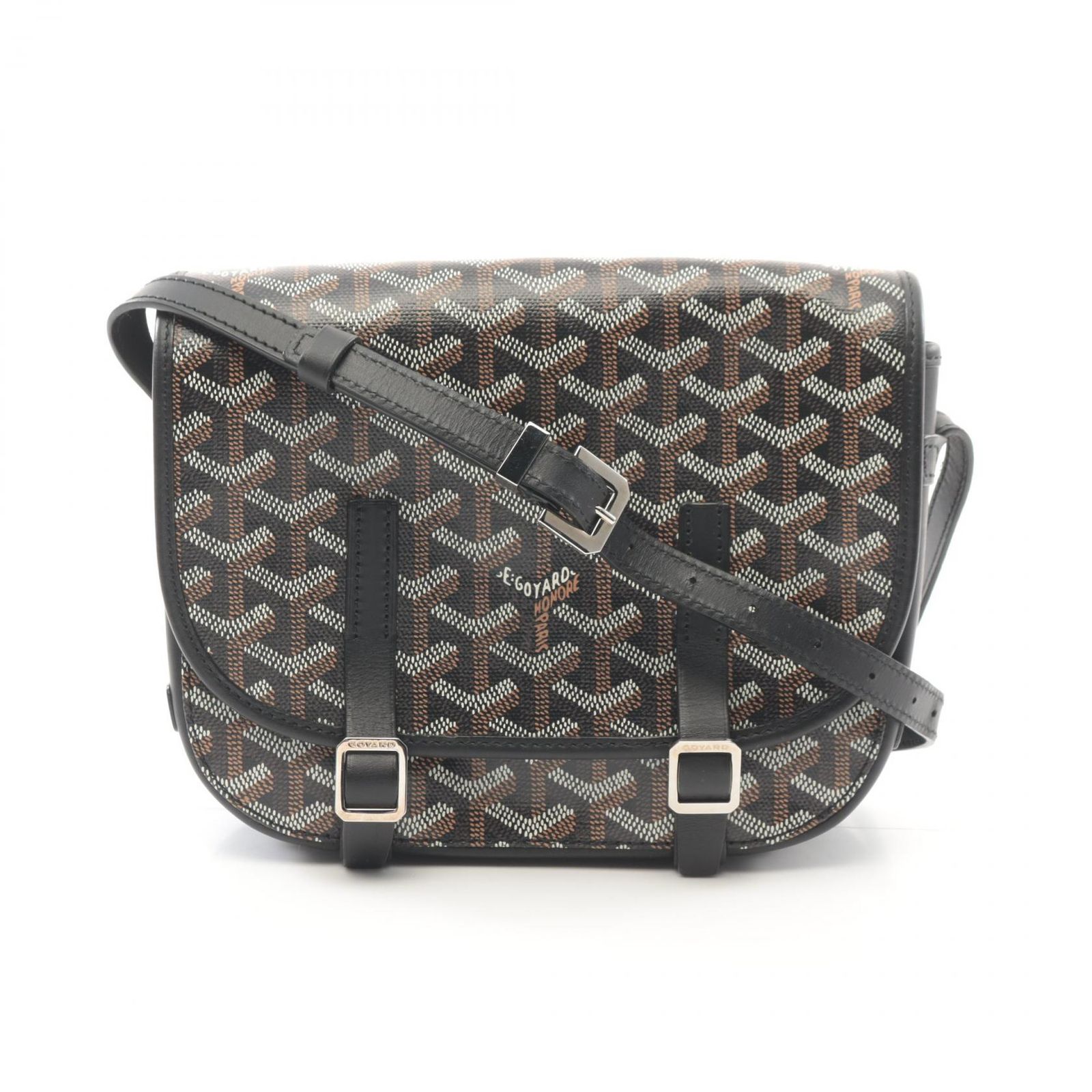 ゴヤール GOYARD ショルダーバッグ ベルヴェデーレPM ブラック PVC 