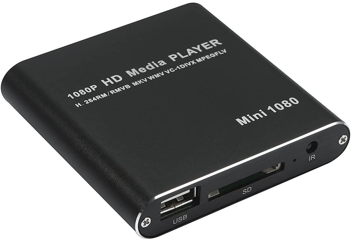 新品 アルテマ PC不要！ メディアプレーヤー 極小型 映像 再生機器 デジタル マルチメディアプレーヤー 大画面テレビや液晶モニターなどで簡単動画再生 SD/USB/HDD HDMI出力 対応 黒色 日本語取扱説明書付属