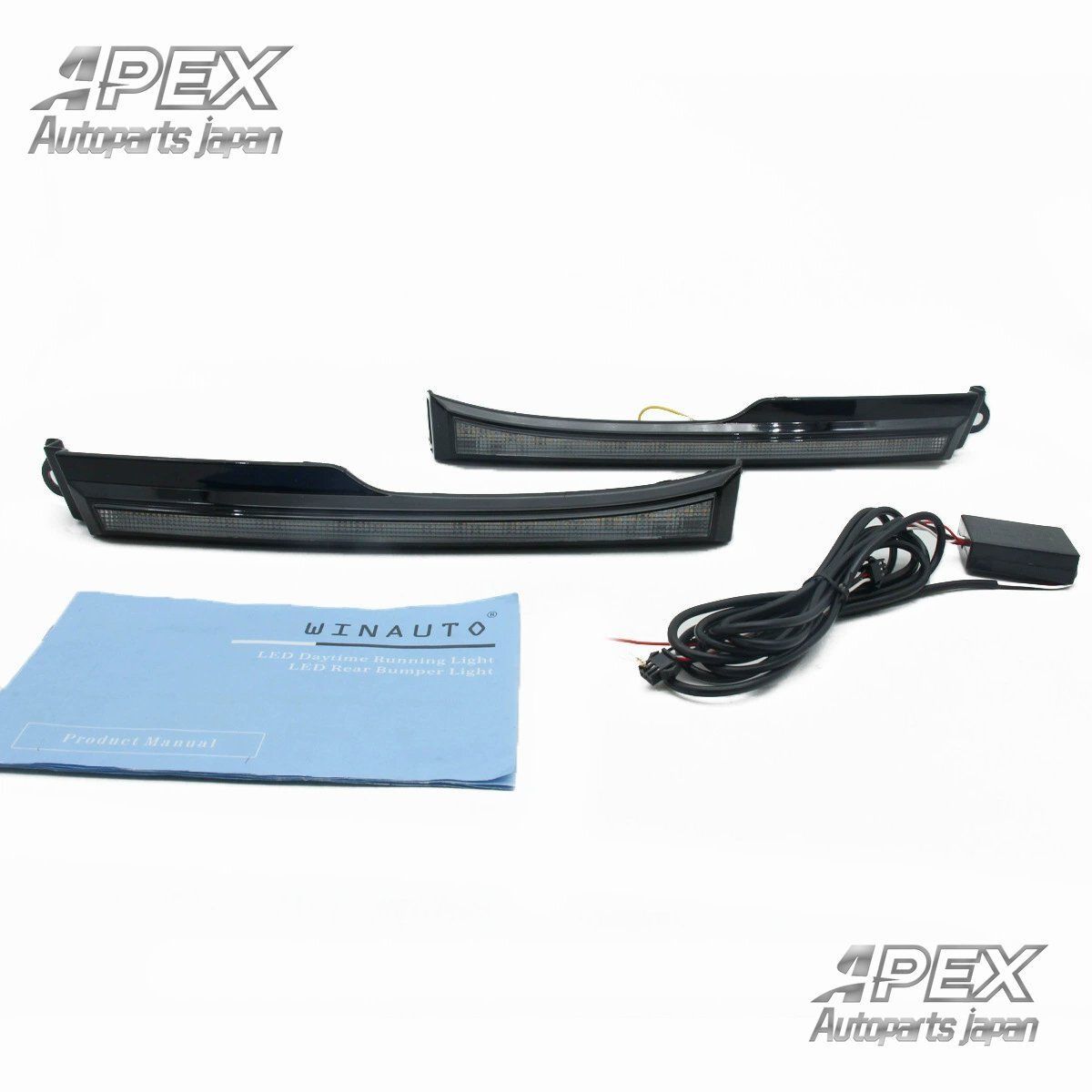 トヨタ 4ランナー 2006-2009年モデル用 LEDデイライト デイタイムランニングライト 2色変更 ヘッドライト下部トリム