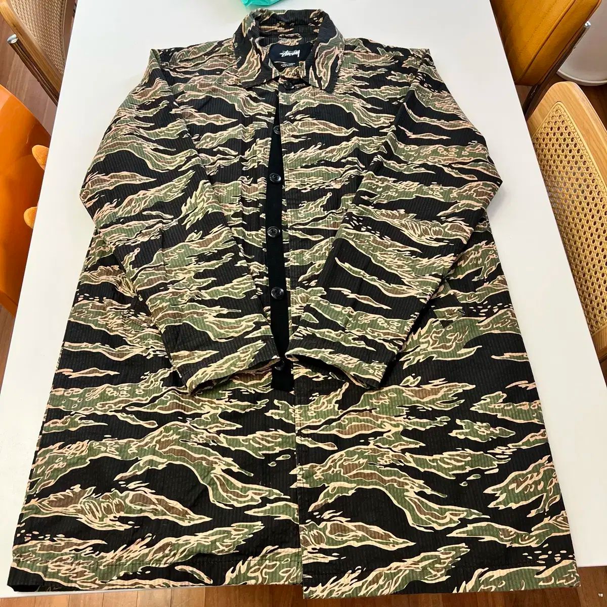 M STUSSY ステューシー タイガー柄 ロングジャケット