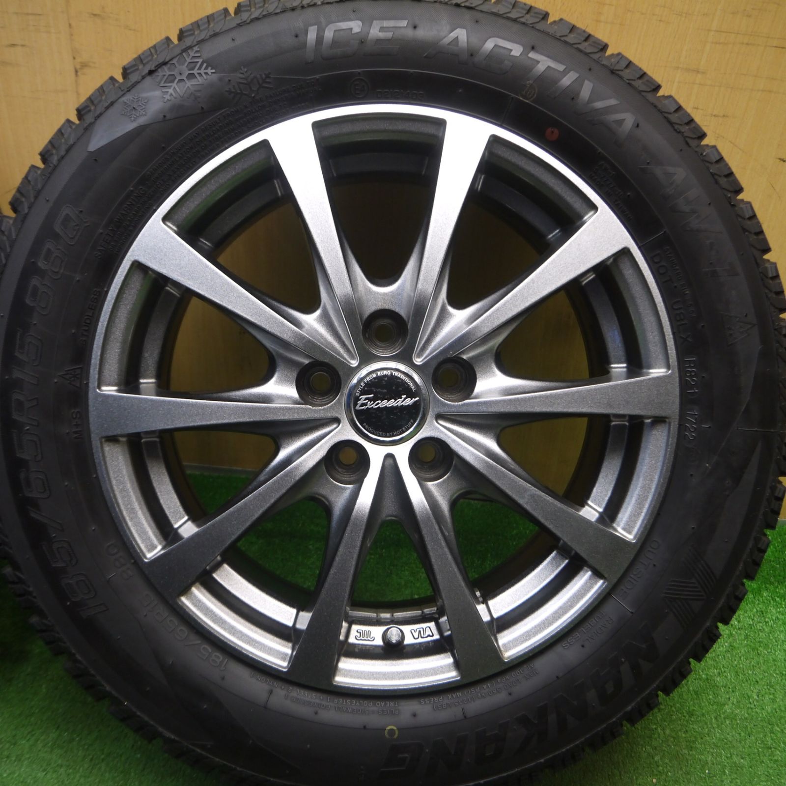 EuroMax 15インチ MANARAY 4本セット 洗浄済み ホンダ トヨタ MANARAY