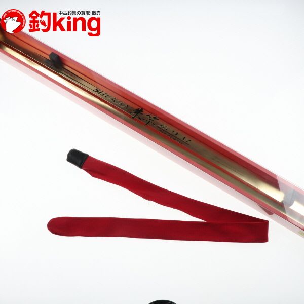【中古/美品】 ダイヤフィッシング  朱竿 ロイヤル 1.5-53 朱杓ロイヤル Sサイズ、Mサイズ付き  /B274L 中古/美品】 ダイヤフィッシング 朱竿 ロイヤル 1.5-53 朱杓