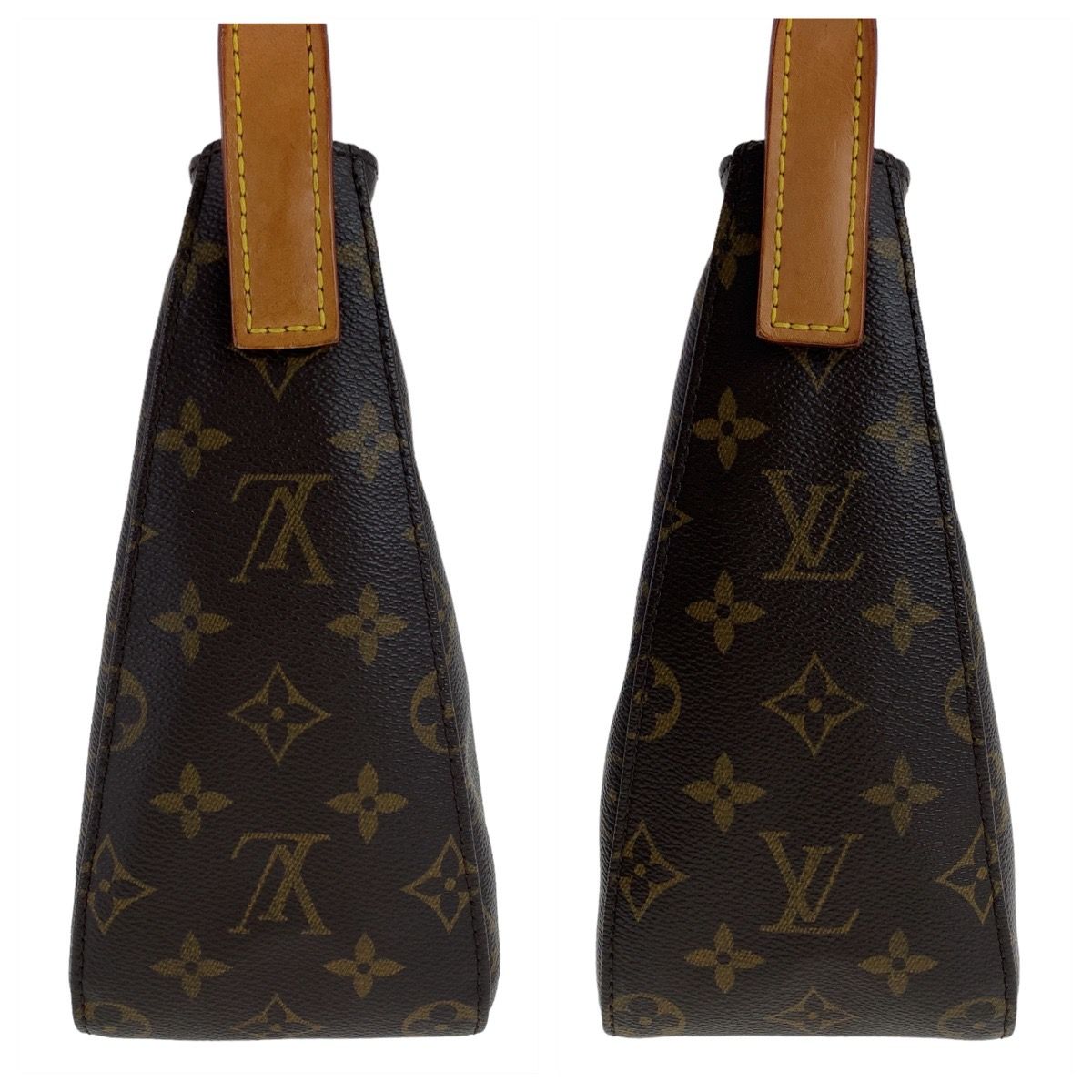 LOUIS VUITTON ルイヴィトン モノグラム ルーピングMM ブラウン ゴールド金具 PVC/レザー M51146 ショルダーバッグ  レディース 407692【中古】 - メルカリ