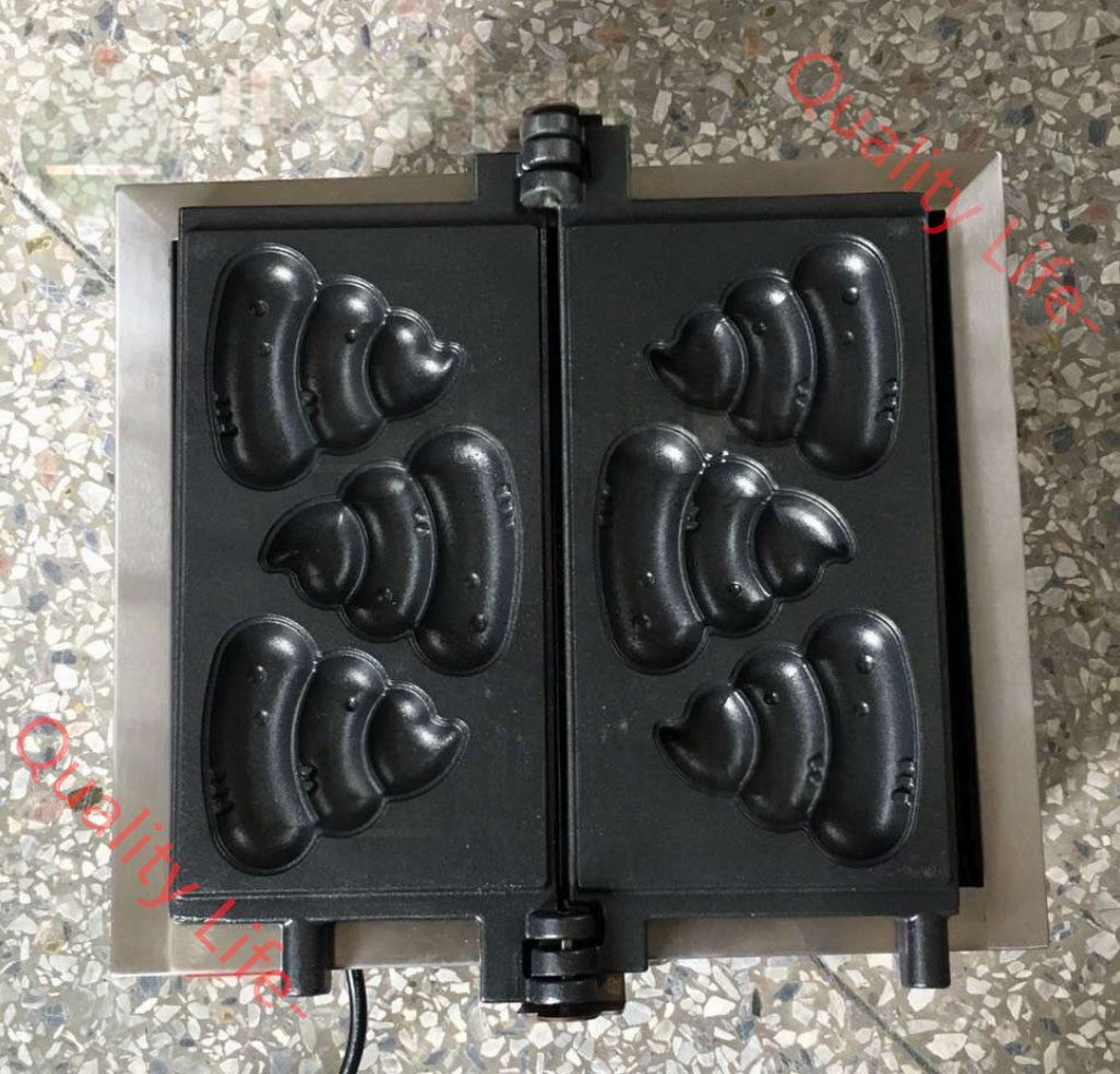 電気 うんち焼き たこ焼き器 ワッフルメーカー 3個焼き 単相 100V |業務用|飲食店|店舗用品
