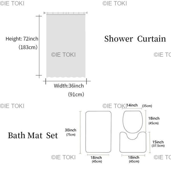 古代エジプトのパピルスシャワーカーテンセットノンスリップラトイレ蓋カバーとバスマット防水浴室のカーテン
